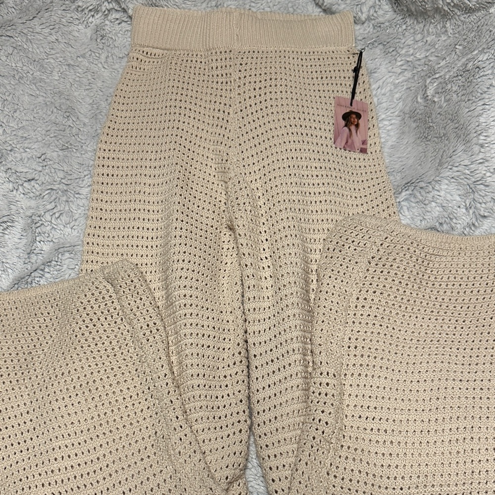 Sincerely Jules Cream Knit Bottom